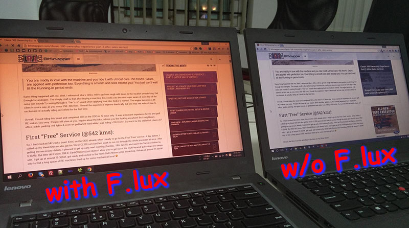 f.lux giúp bảo vệ mắt